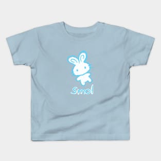 Smol Crayon Bunny - Cute Kawaii Simple Doodle Art Kids T-Shirt